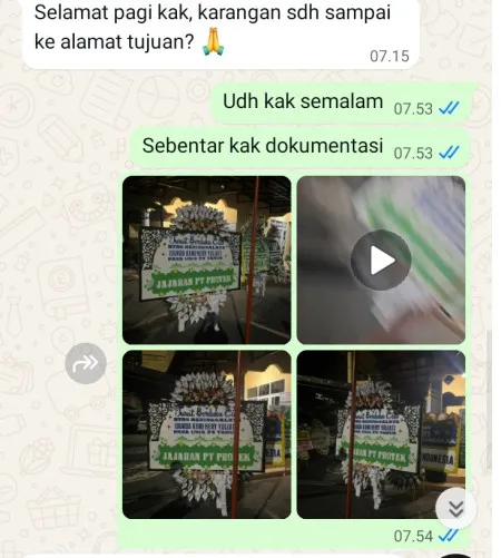 Pengiriman Papan Bunga Selamat Cidadap