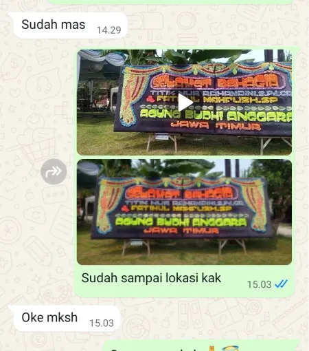 Pengiriman Papan Bunga Cidadap